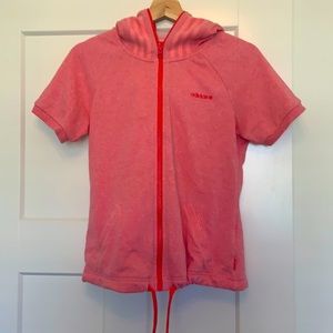 Adidas Light weight short sleeved hoodie.